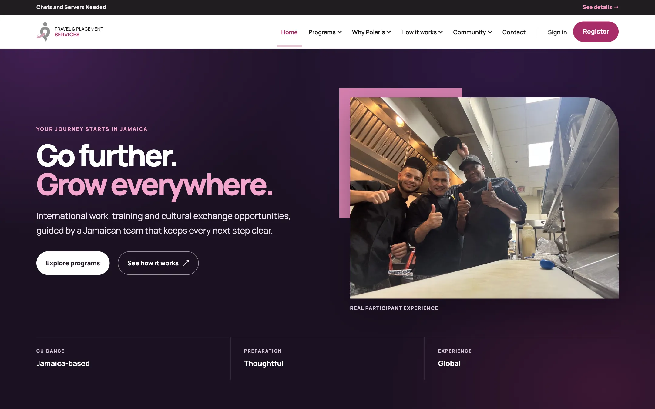 The Polaris website
